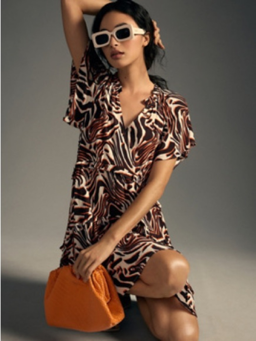By Anthropologie Robin Tiered Mini Dress